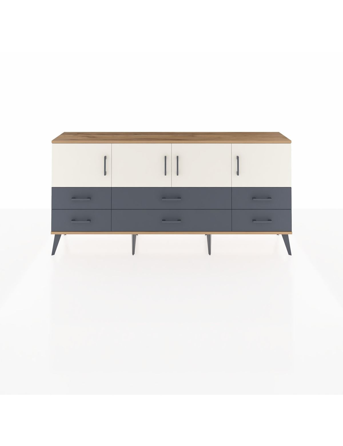 Arges Konsol 3 Raflı 6 Çekmeceli 4 Kapaklı 176x30x83 - S148M004V23A
