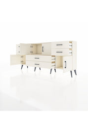 Arges Konsol Tek Raflı 6 Çekmeceli 4 Kapaklı 176x30x83 - S148M005V04A