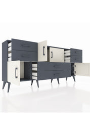 Arges Konsol Tek Raflı 6 Çekmeceli 4 Kapaklı 176x30x83 - S148M005V14A