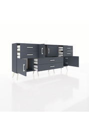 Arges Konsol Tek Raflı 6 Çekmeceli 4 Kapaklı 176x30x83 - S148M005V17A