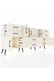 Arges Konsol 3 Raflı 6 Çekmeceli 4 Kapaklı 176x30x83 - S148M006V04A