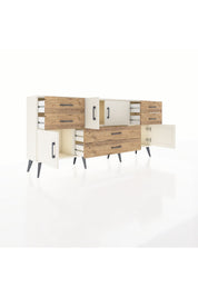 Arges Konsol 3 Raflı 6 Çekmeceli 4 Kapaklı 176x30x83 - S148M006V06A