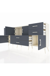 Arges Konsol 3 Raflı 6 Çekmeceli 4 Kapaklı 176x30x83 - S148M006V08A