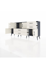 Arges Konsol 3 Raflı 6 Çekmeceli 4 Kapaklı 176x30x83 - S148M006V13A