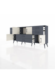 Arges Konsol 3 Raflı 6 Çekmeceli 4 Kapaklı 176x30x83 - S148M006V14A