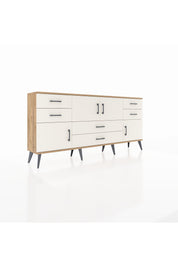 Arges Konsol 3 Raflı 6 Çekmeceli 4 Kapaklı 176x30x83 - S148M006V22A
