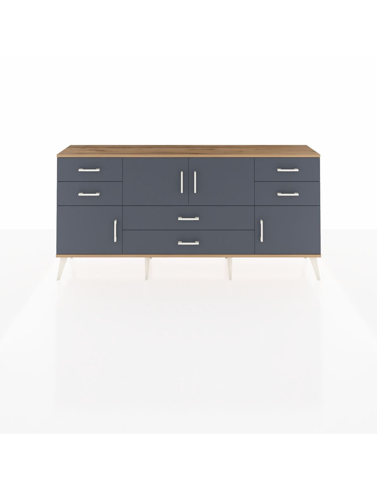 Arges Konsol 3 Raflı 6 Çekmeceli 4 Kapaklı 176x30x83 - S148M006V26A