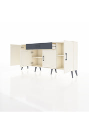 Arges Konsol 3 Raflı Tek Çekmeceli 4 Kapaklı 176x30x83 - S148M007V05A