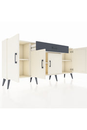 Arges Konsol 3 Raflı Tek Çekmeceli 4 Kapaklı 176x30x83 - S148M007V05A