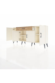 Arges Konsol 3 Raflı Tek Çekmeceli 4 Kapaklı 176x30x83 - S148M007V06A