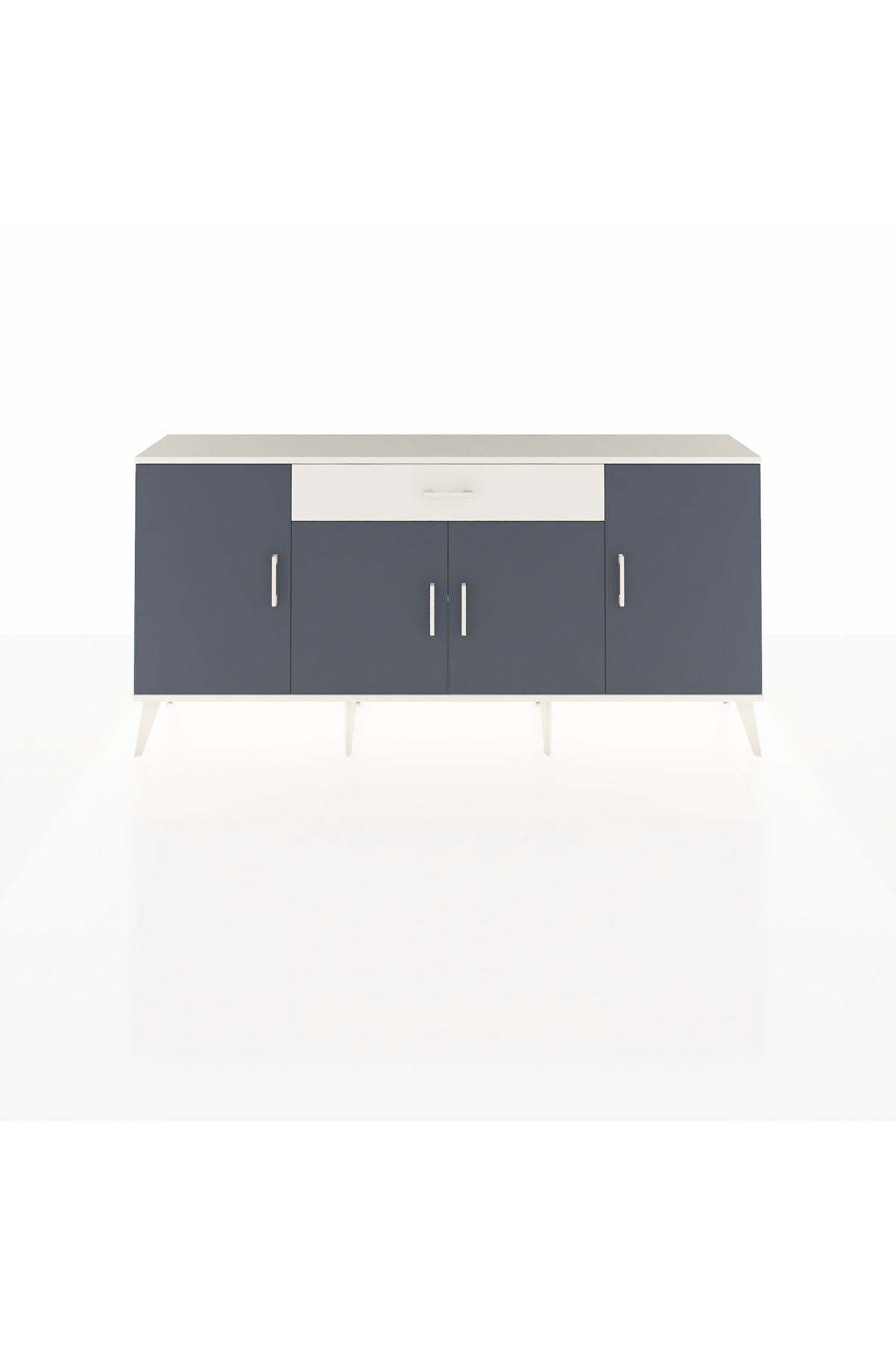 Arges Konsol 3 Raflı Tek Çekmeceli 4 Kapaklı 176x30x83 - S148M007V07A