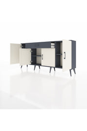Arges Konsol 3 Raflı Tek Çekmeceli 4 Kapaklı 176x30x83 - S148M007V14A