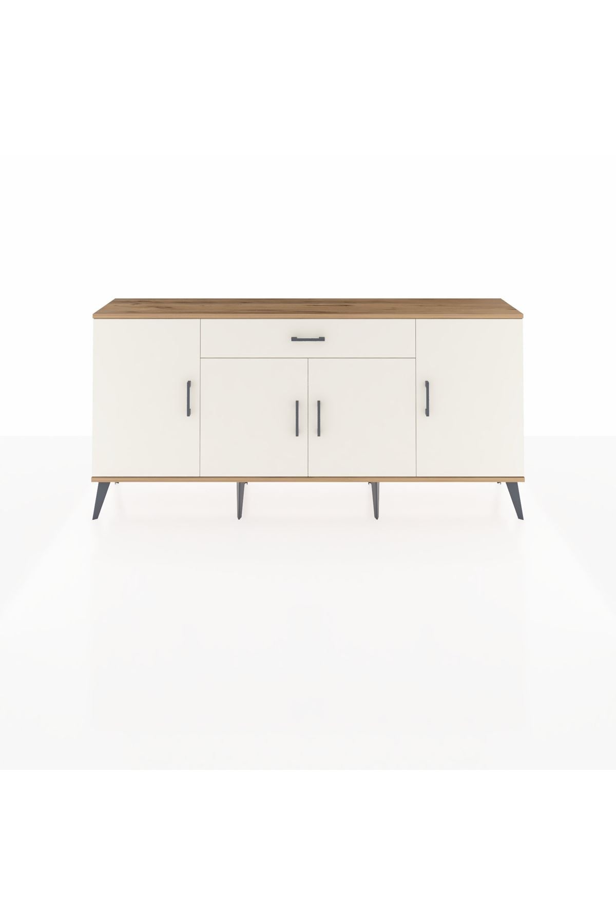 Arges Konsol 3 Raflı Tek Çekmeceli 4 Kapaklı 176x30x83 - S148M007V22A
