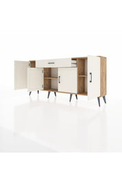 Arges Konsol 3 Raflı Tek Çekmeceli 4 Kapaklı 176x30x83 - S148M007V22A