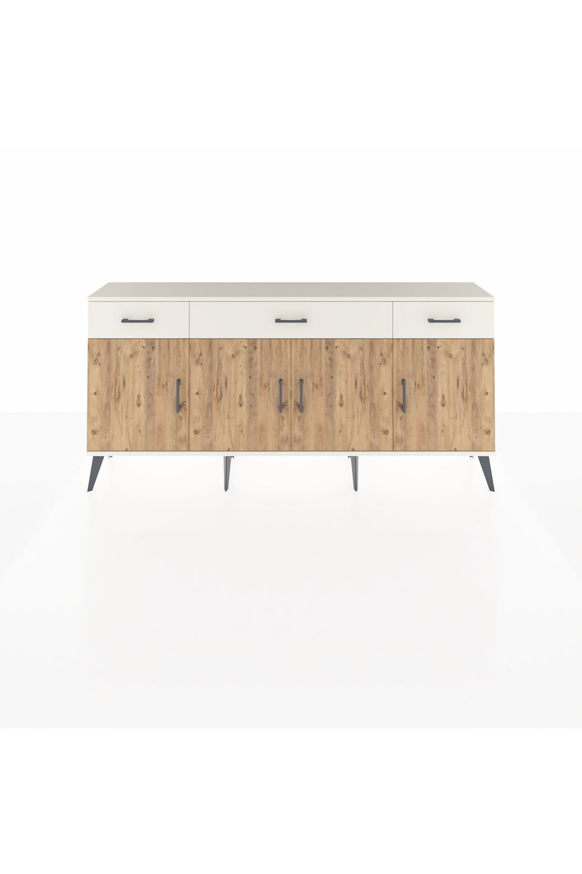 Arges Konsol 3 Raflı 3 Çekmeceli 4 Kapaklı 176x30x83 - S148M008V01A