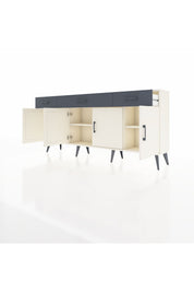 Arges Konsol 3 Raflı 3 Çekmeceli 4 Kapaklı 176x30x83 - S148M008V05A