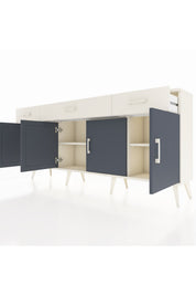 Arges Konsol 3 Raflı 3 Çekmeceli 4 Kapaklı 176x30x83 - S148M008V07A