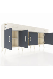 Arges Konsol 3 Raflı 3 Çekmeceli 4 Kapaklı 176x30x83 - S148M008V07A