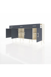 Arges Konsol 3 Raflı 3 Çekmeceli 4 Kapaklı 176x30x83 - S148M008V08A