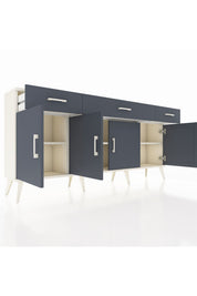 Arges Konsol 3 Raflı 3 Çekmeceli 4 Kapaklı 176x30x83 - S148M008V08A