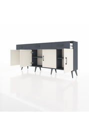 Arges Konsol 3 Raflı 3 Çekmeceli 4 Kapaklı 176x30x83 - S148M008V14A