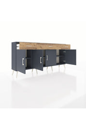 Arges Konsol 3 Raflı 3 Çekmeceli 4 Kapaklı 176x30x83 - S148M008V18A