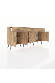 Arges Konsol 3 Raflı 3 Çekmeceli 4 Kapaklı 176x30x83 - S148M008V21A