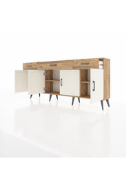 Arges Konsol 3 Raflı 3 Çekmeceli 4 Kapaklı 176x30x83 - S148M008V24A