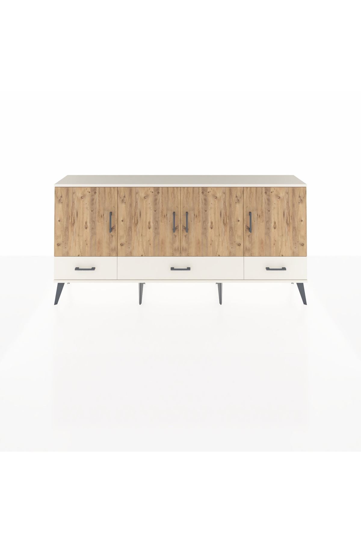 Arges Konsol 6 Raflı 3 Çekmeceli 4 Kapaklı 176x30x83 - S148M009V01A