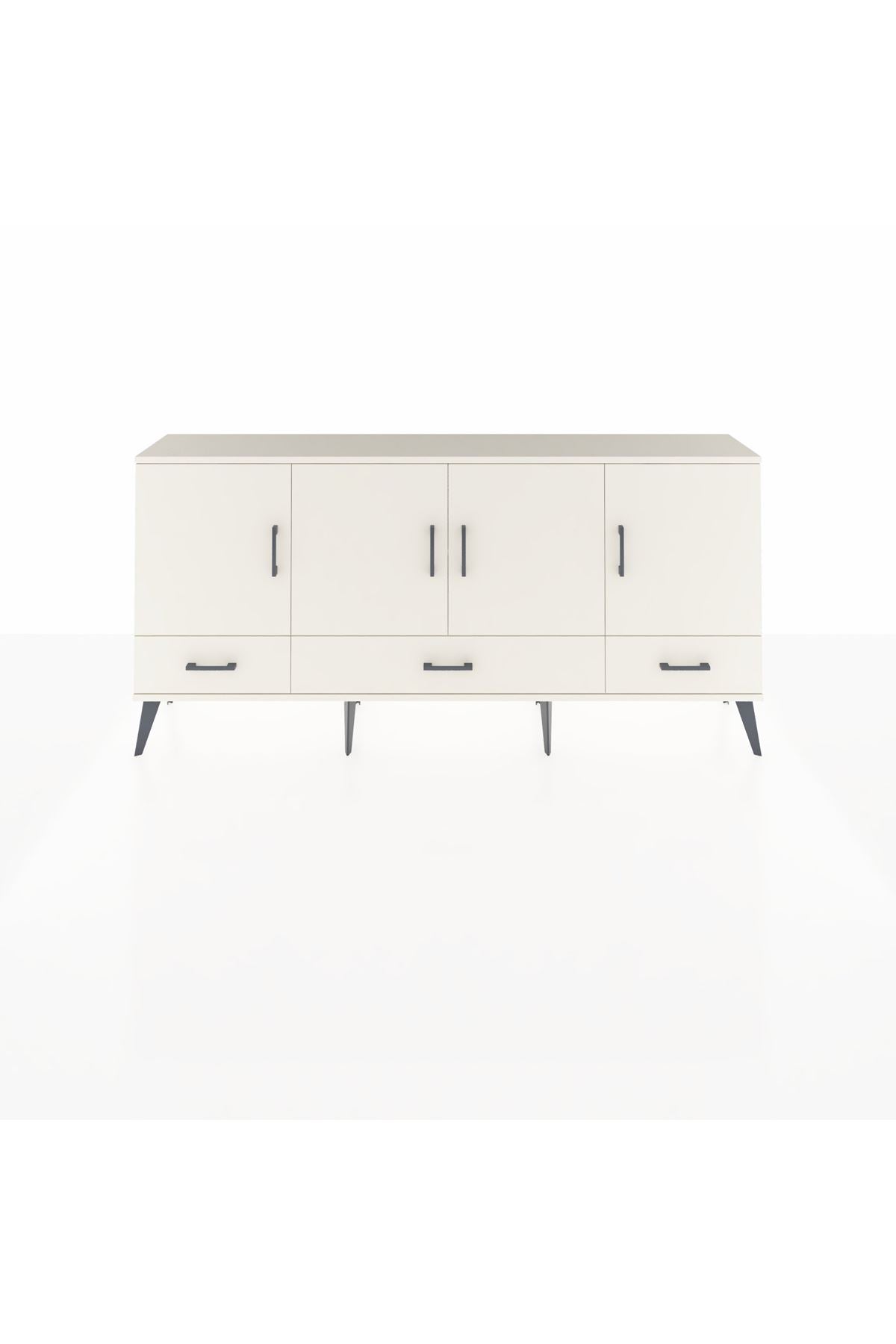 Arges Konsol 6 Raflı 3 Çekmeceli 4 Kapaklı 176x30x83 - S148M009V04A