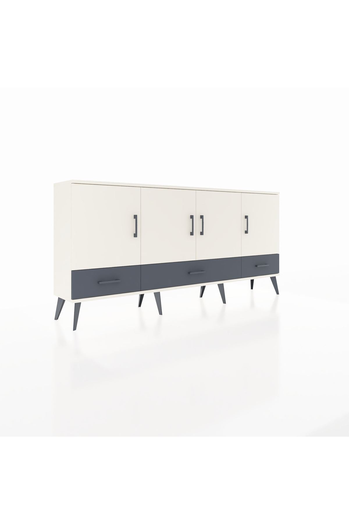 Arges Konsol 6 Raflı 3 Çekmeceli 4 Kapaklı 176x30x83 - S148M009V05A
