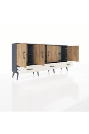 Arges Konsol 6 Raflı 3 Çekmeceli 4 Kapaklı 176x30x83 - S148M009V10A