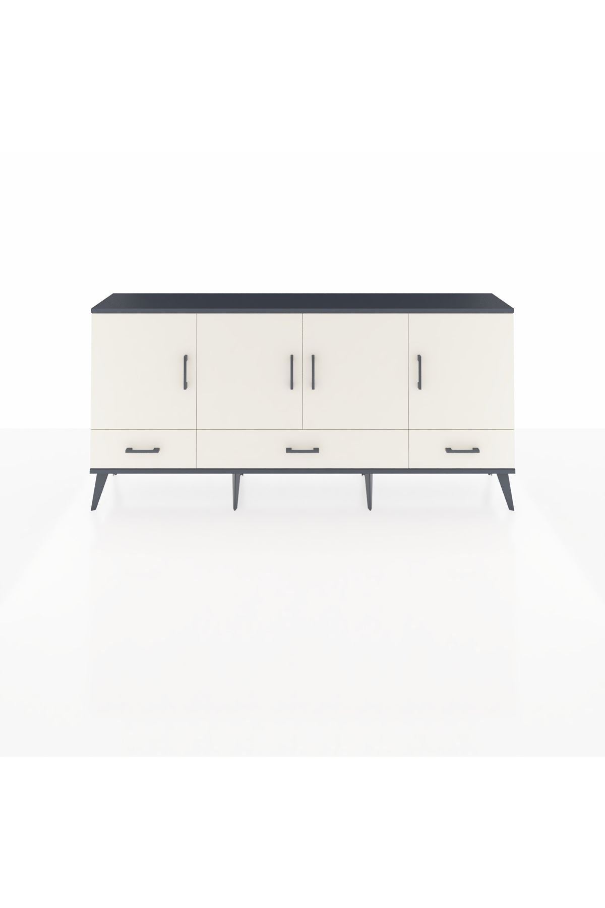 Arges Konsol 6 Raflı 3 Çekmeceli 4 Kapaklı 176x30x83 - S148M009V13A