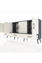 Arges Konsol 6 Raflı 3 Çekmeceli 4 Kapaklı 176x30x83 - S148M009V13A