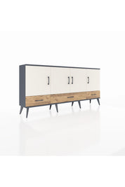 Arges Konsol 6 Raflı 3 Çekmeceli 4 Kapaklı 176x30x83 - S148M009V15A