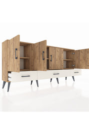 Arges Konsol 6 Raflı 3 Çekmeceli 4 Kapaklı 176x30x83 - S148M009V19A
