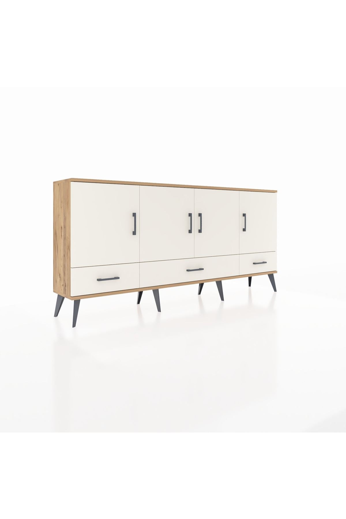 Arges Konsol 6 Raflı 3 Çekmeceli 4 Kapaklı 176x30x83 - S148M009V22A