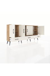 Arges Konsol 6 Raflı 3 Çekmeceli 4 Kapaklı 176x30x83 - S148M009V22A