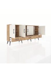 Arges Konsol 6 Raflı 3 Çekmeceli 4 Kapaklı 176x30x83 - S148M009V24A