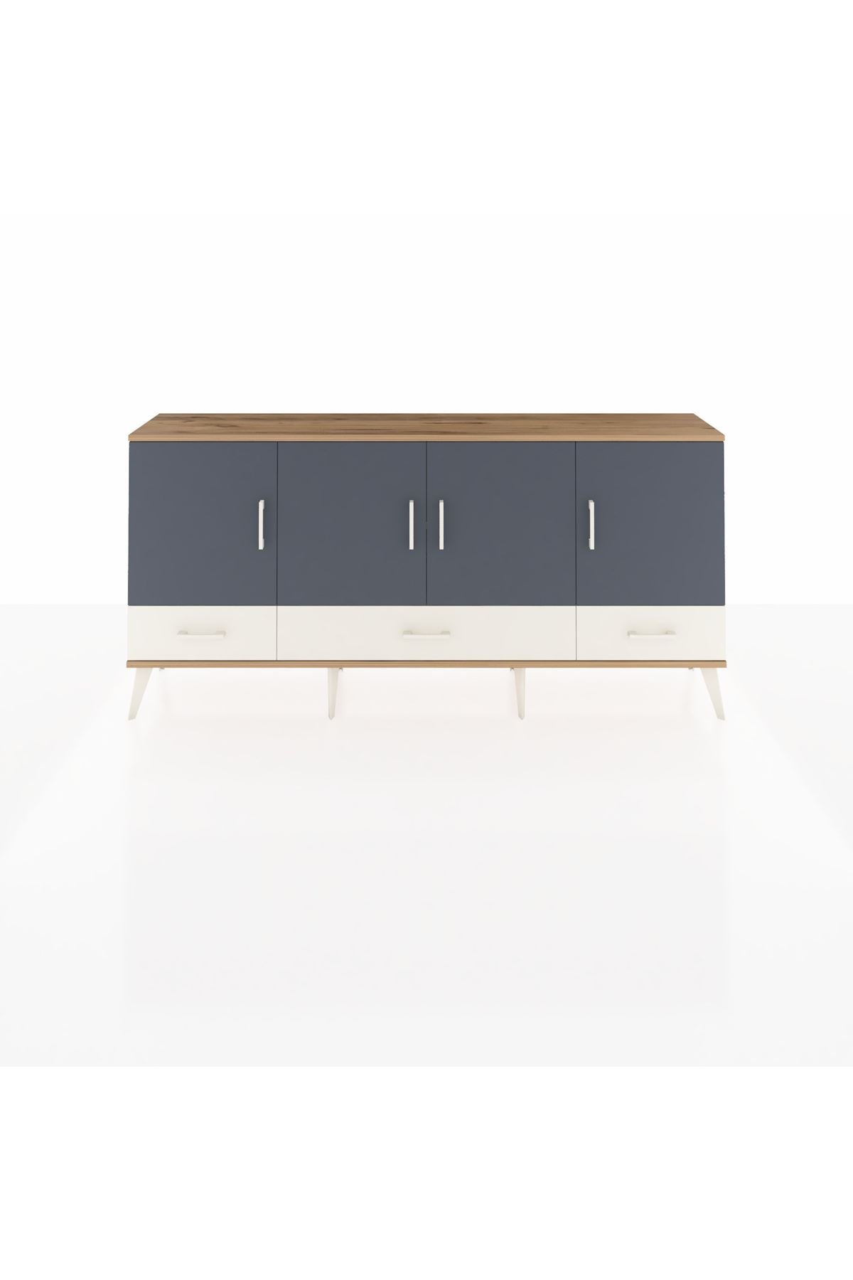 Arges Konsol 6 Raflı 3 Çekmeceli 4 Kapaklı 176x30x83 - S148M009V25A