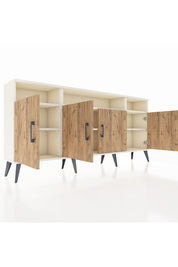 Arges Konsol 6 Raflı 4 Kapaklı 176x30x83 - S148M010V01A