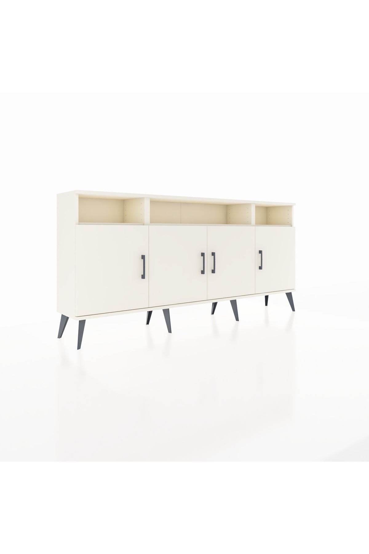 Arges Konsol 6 Raflı 4 Kapaklı 176x30x83 - S148M010V04A