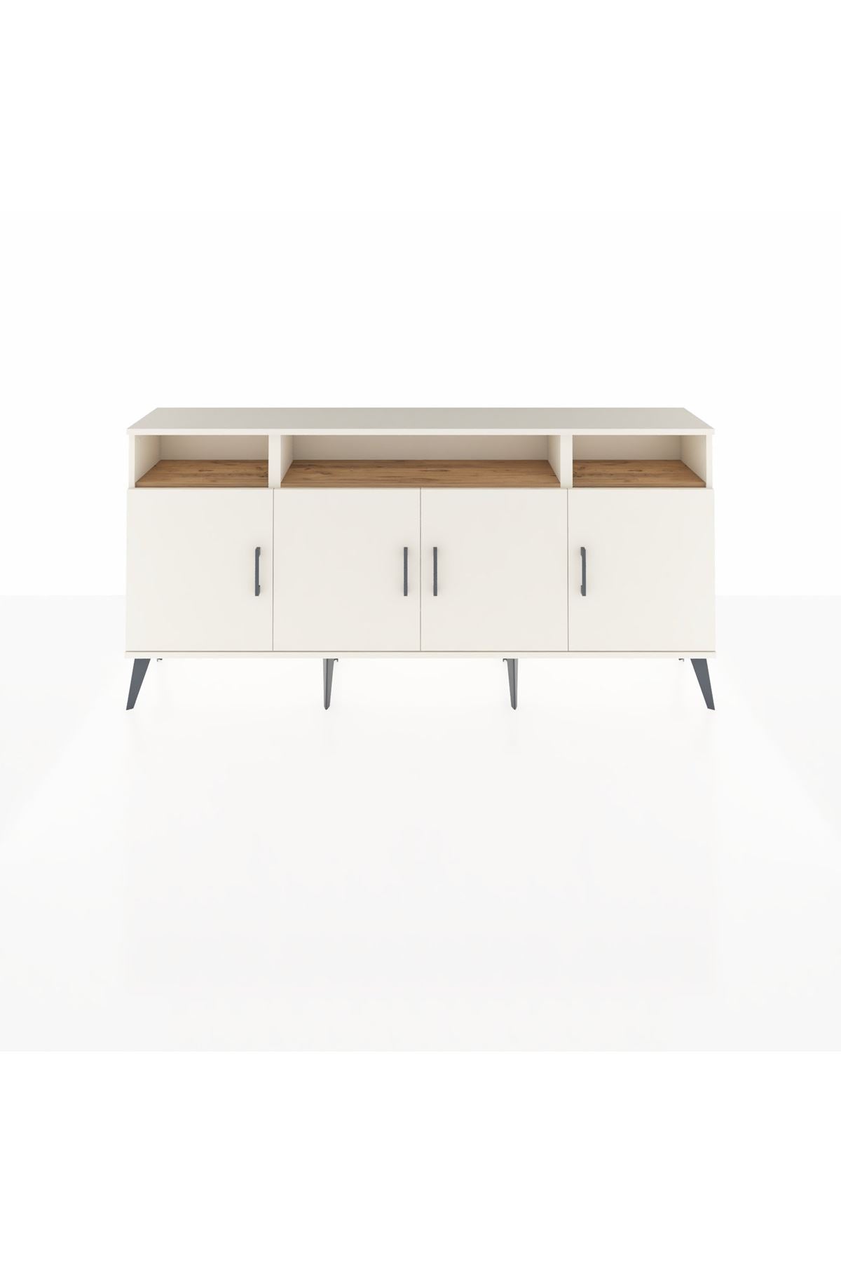 Arges Konsol 6 Raflı 4 Kapaklı 176x30x83 - S148M010V06A