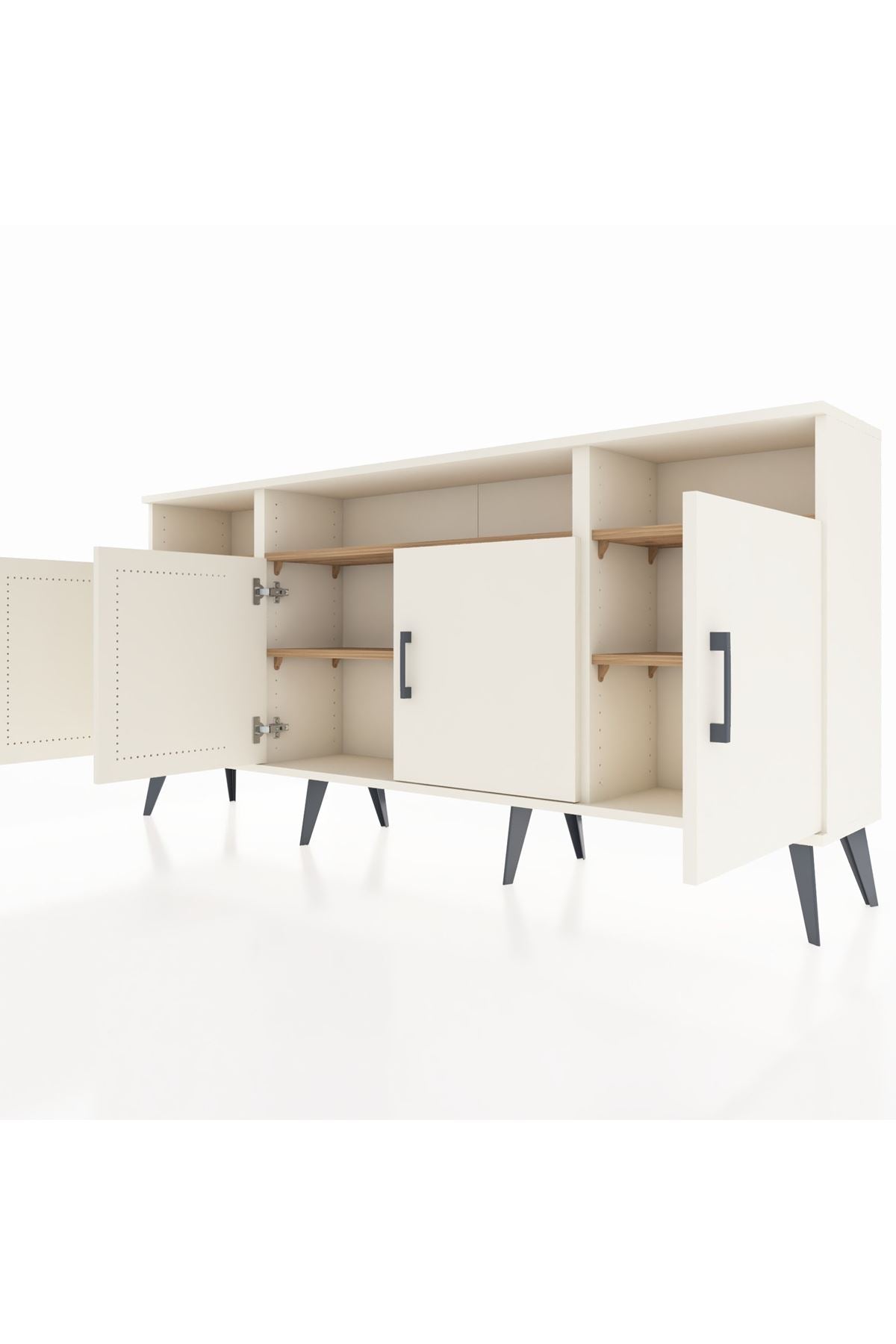 Arges Konsol 6 Raflı 4 Kapaklı 176x30x83 - S148M010V06A