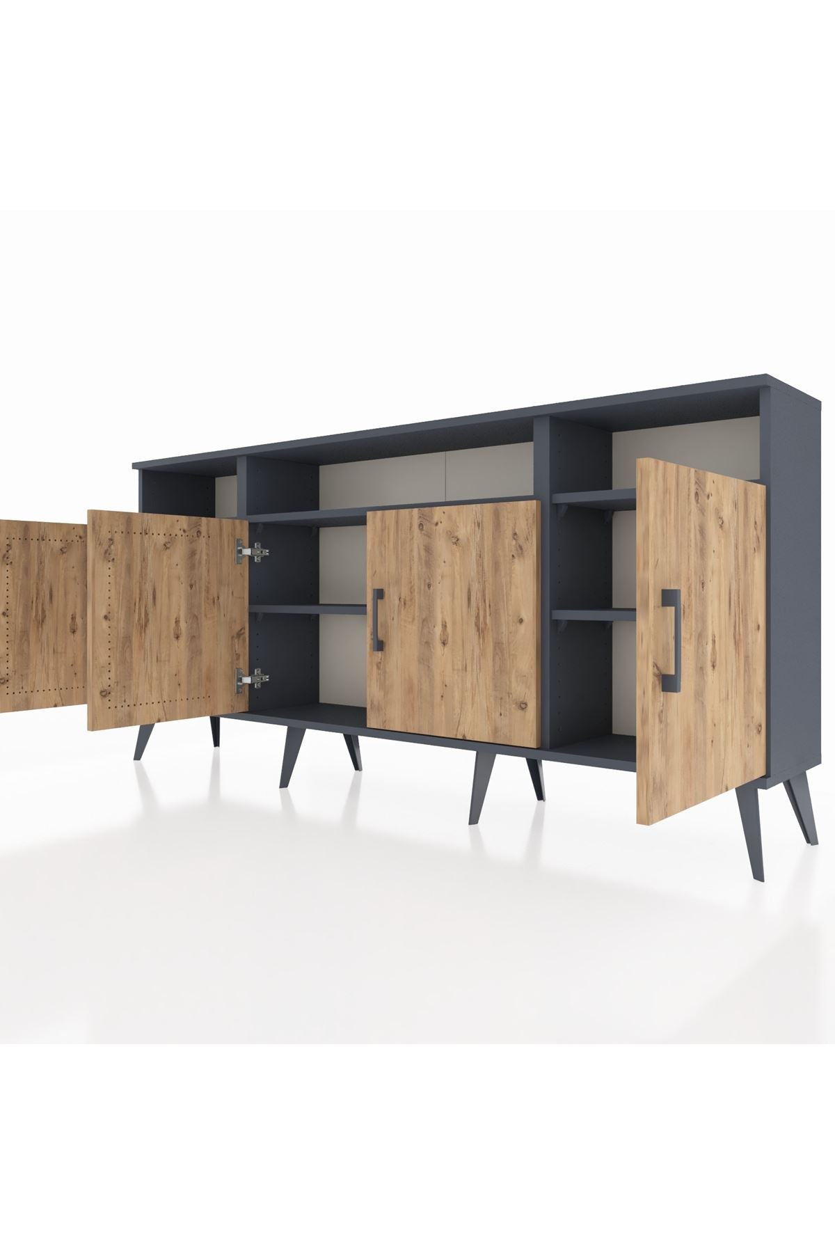 Arges Konsol 6 Raflı 4 Kapaklı 176x30x83 - S148M010V11A