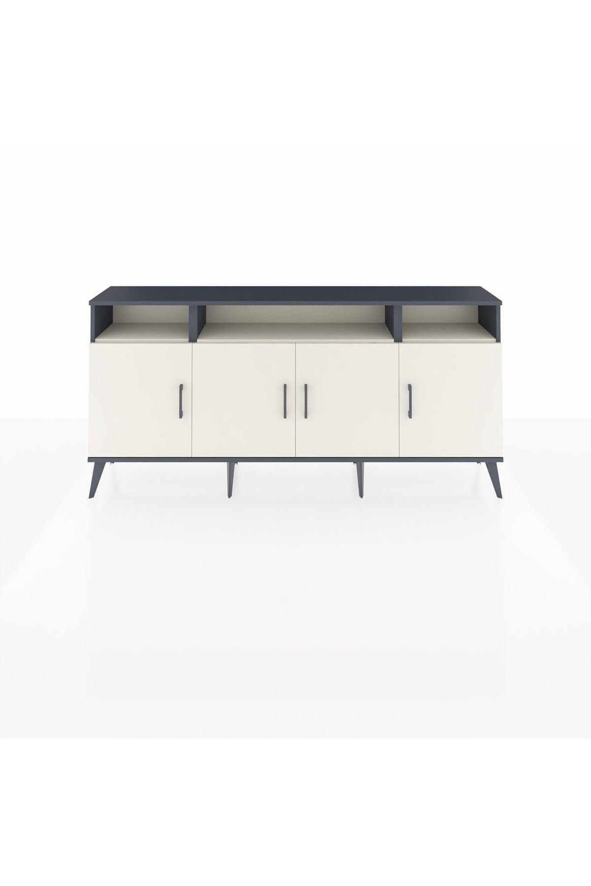 Arges Konsol 6 Raflı 4 Kapaklı 176x30x83 - S148M010V13A