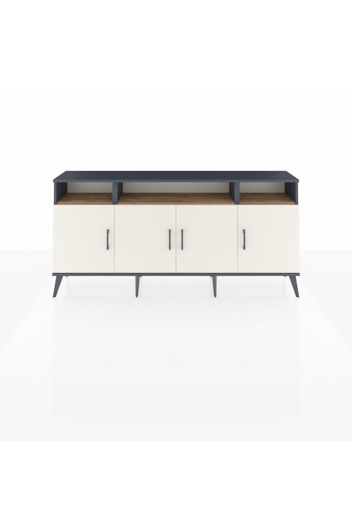 Arges Konsol 6 Raflı 4 Kapaklı 176x30x83 - S148M010V15A
