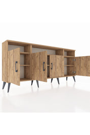 Arges Konsol 6 Raflı 4 Kapaklı 176x30x83 - S148M010V21A