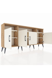 Arges Konsol 6 Raflı 4 Kapaklı 176x30x83 - S148M010V22A