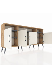 Arges Konsol 6 Raflı 4 Kapaklı 176x30x83 - S148M010V23A